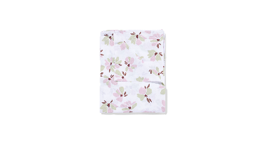 HEMA Tafelkleed 140x240cm katoen bloemen roze-groen (roze)