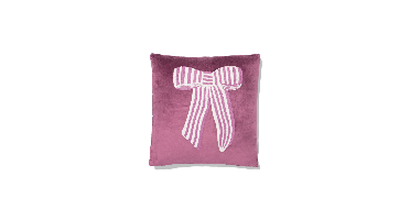 HEMA Kussen strik 40x40cm velours rood (donkerpaars)