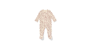 HEMA Newborn boxpakje hartjes ecru (ecru)