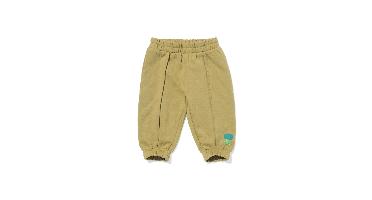 HEMA Babybroek comfy fit sweatstof olijf (olijf)