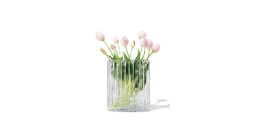 HEMA Vaas ⌀20x28cm glas ovaal transparant (transparant)