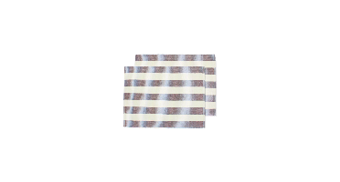 HEMA Placemats 35x45cm katoen strepen blauw-bruin - 2 stuks (blauw)