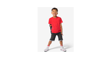 HEMA Kindershort jogdenim zwart (zwart)