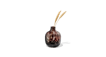 HEMA Vaas ⌀7x10cm glas camouflage bruin (bruin)