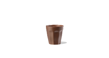 HEMA Espressomok 90ml Mirabeau aardewerk mat donkerbruin (donkerbruin)