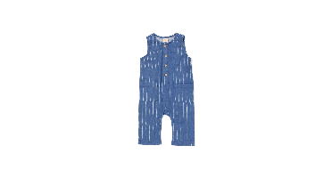 HEMA Babyjumpsuit linnen strepen blauw (blauw)