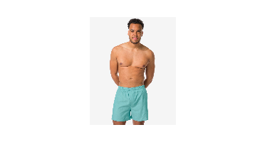 HEMA Losse herenboxer chambray groen (groen)