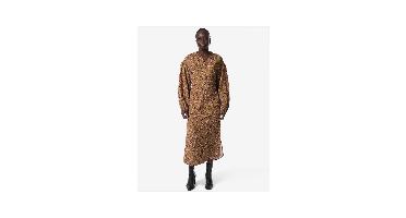 HEMA Damesjurk Inez bloemen khaki (khaki)