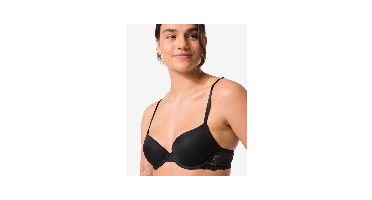 HEMA Push-up bh met beugel zwart (zwart)