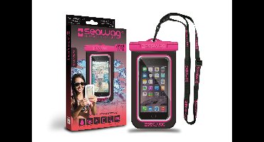 Seawag - Waterproof Case Zwart/Roze - Telefoonhoes