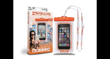 Seawag - Waterproof Case Wit/Oranje - Telefoonhoes