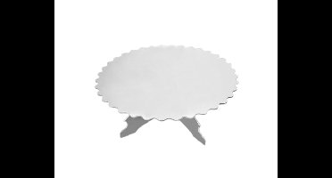 Taartdisplay Relief Zilver