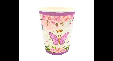 Bekers - Vlinder - 8 stuks