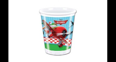 Bekers Planes - 8 stuks