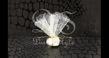 Tule Rondjes KaalØ24cm Creme