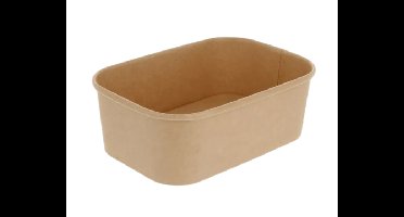 Maaltijdbak Karton Kraft - 750ml - 50 stuks