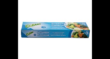 Hersluitbare Diepvrieszak 3L Cleany - 15 stuks