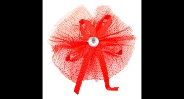 Deco Tule Strik Rood