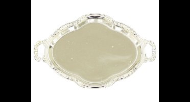 Mini Dienbladen Ovaal Zilver - 12 stuks