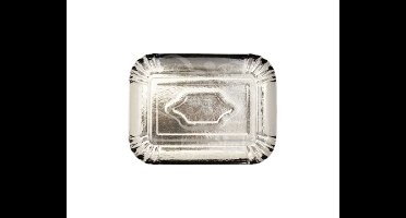 Kartonnen Dienblad S Zilver - 19x25cm - 5 stuks