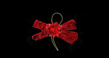 Strikje Zonnebloem Bordeaux