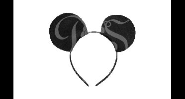 Muizenoren Diadeem Zwart