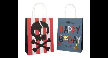 Cadeautasjes Pirate Party - 20x27cm - 6 stuks