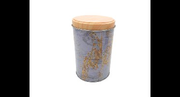 Opbergblik Rond Marmer Grijs