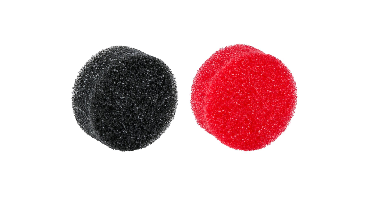 Schuurspons Zwart&Rood Dirt Devil - 2 stuks