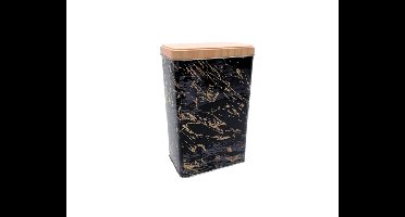 Opbergblik Rechthoek Hoog Marmer Zwart