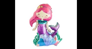 3D Folieballon Zeemeermin (56x65x36cm)