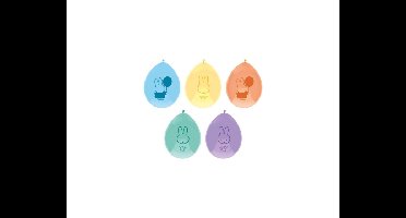 Ballonnen Nijntje Pastel - 30cm - 5 stuks