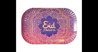 Papieren Serveerschalen Eid Mubarak - 2 stuks