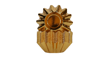 Pastry Cup Bloem Metallic Goud - 50 stuks
