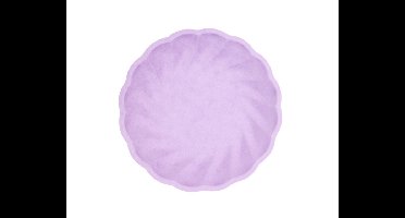 Suikerriet Borden Bloem Paars– Ø22,9cm – 6 stuks