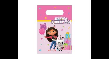 Papieren Uitdeelzakjes Gabby's Poppenhuis (4st)