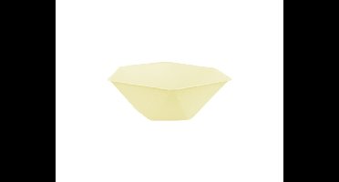 Hexagon Kommen Geel - 15,8x13,7cm - 6 stuks