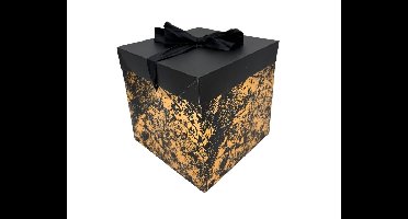 Cadeaudoos Marmer Zwart & Goud - 20x20x20cm