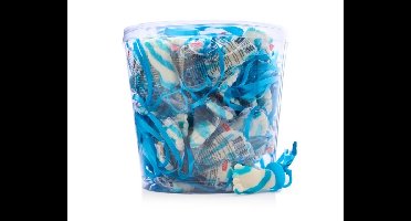 Mini Dummy Babyvoetjes Blauw&Wit - 50 stuks