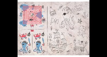 Activiteitenset Placemat Pirate Party - 40x30cm - 6 stuks