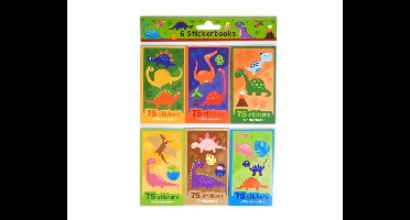 Stickerboekje Dinosaurus - 6 stuks
