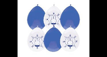 Ballonnen Nijntje Delfts Blauw - 30cm - 6 stuks