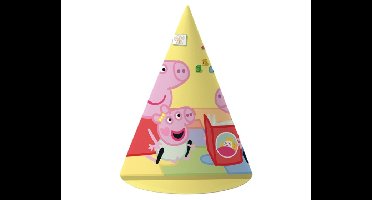 Feesthoedjes Peppa Pig - 6 stuks
