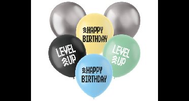 Ballonnen Level Up - 33cm - 6 stuks