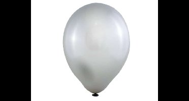(10st) Metallic Ballonnen Zilver