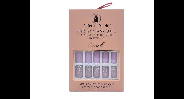 Press On Kunstnagels Purple&Glitter