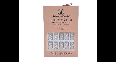 Press On Kunstnagels White&Gold