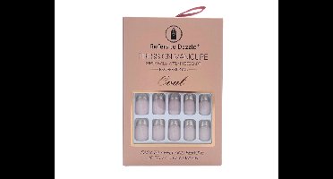 Press On Kunstnagels French Tip Zilver