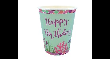 Bekers - Zeemeermin - 8 stuks