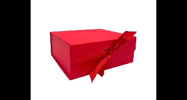 Luxe Cadeaudoos Klein Rood - 20x18,2x8cm